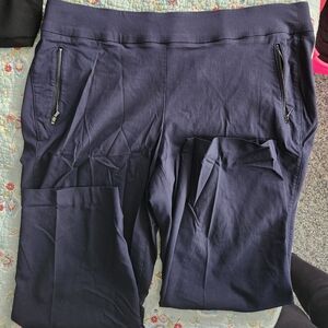 Navy Blue Pants with Zipper Pockets